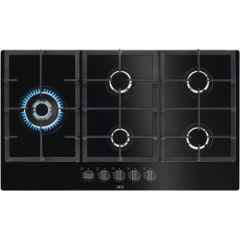 AEG HKB95820NB 90cm Gas Hob - Black