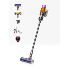 Dyson V12DETECTABS Cordless Stick Vacuum Cleaner - 60 Minutes Run Time - Yellow