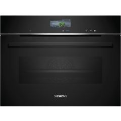 Siemens CS736G1B1 65cm Built-in compact oven with steam function - Black