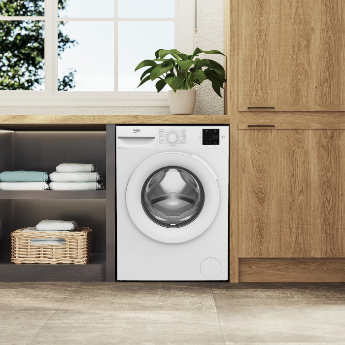 Beko BMN3WT3821W  8kg 1200 Spin RecycledTub Washing Machine - White