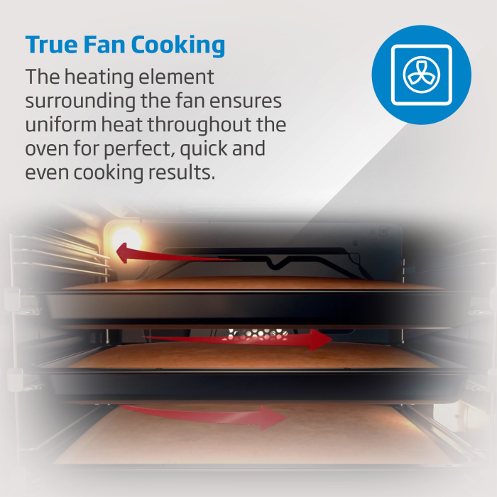 Beko CIFY71W AeroPerfect CIFY71W 60cm Built in RecycledNet Single Fan Oven - White