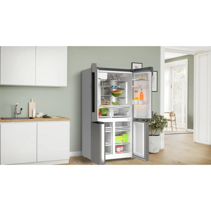 Bosch KFD96APEA 90.5cm Plumbed No Frost American Fridge Freezer - Stainless Steel