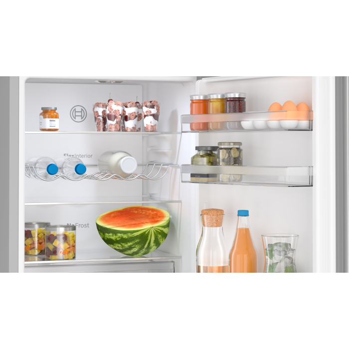 Bosch KGN362LDFG 60cm 70/30 Frost Free Fridge Freezer - Inox-look