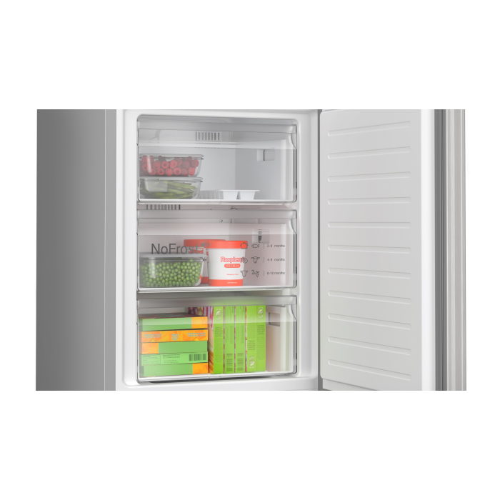 Bosch KGN362LDFG 60cm 70/30 Frost Free Fridge Freezer - Inox-look