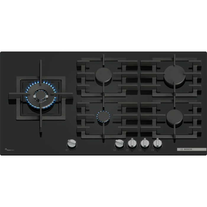 Bosch PPM9A6I40 90cm Built-In Black Gas Hob