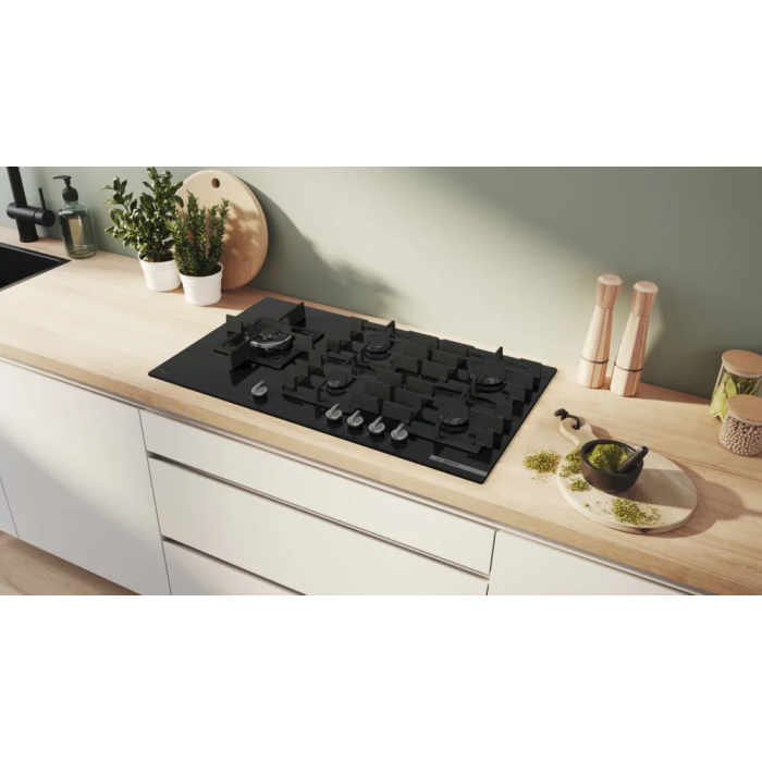 Bosch PPM9A6I40 90cm Built-In Black Gas Hob