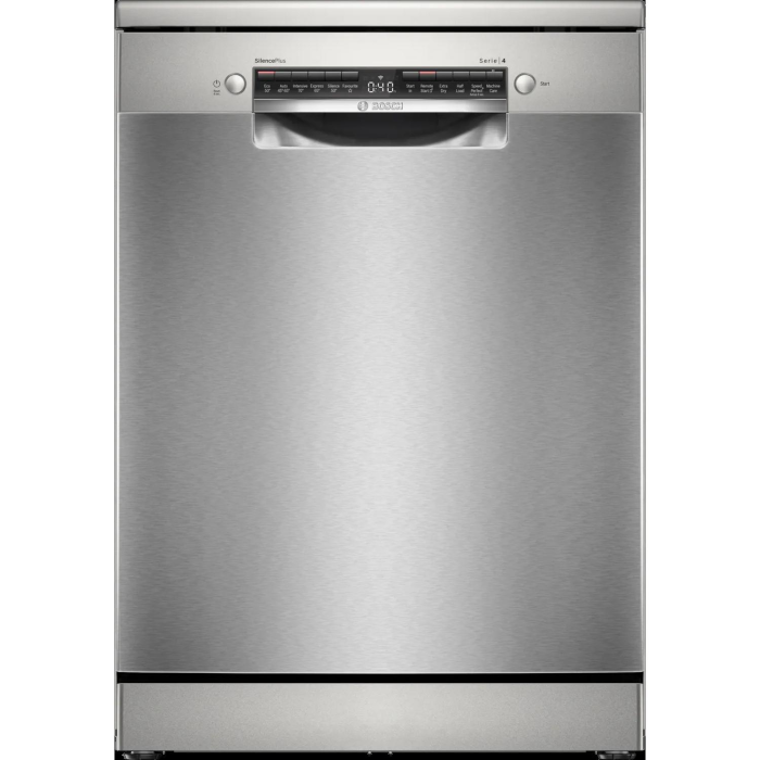 Bosch SMS4EKI06G Brushed Steel Dishwasher with Anti-Fingerprint Finish