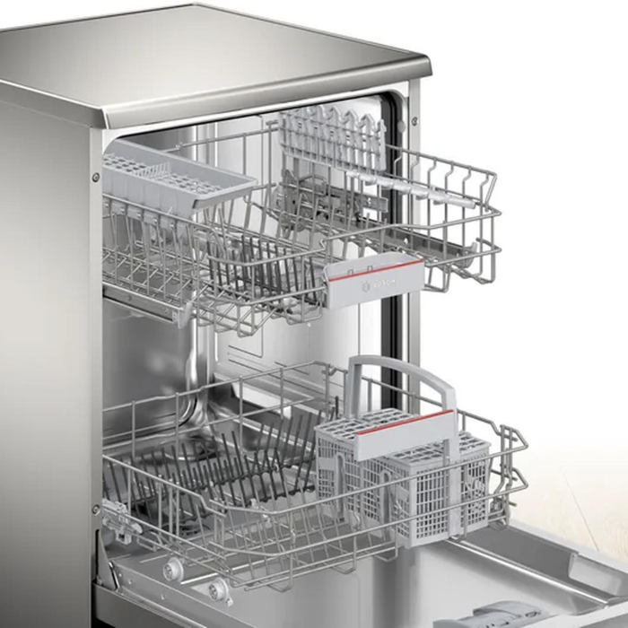 Bosch SMS4EKI06G Brushed Steel Dishwasher with Anti-Fingerprint Finish