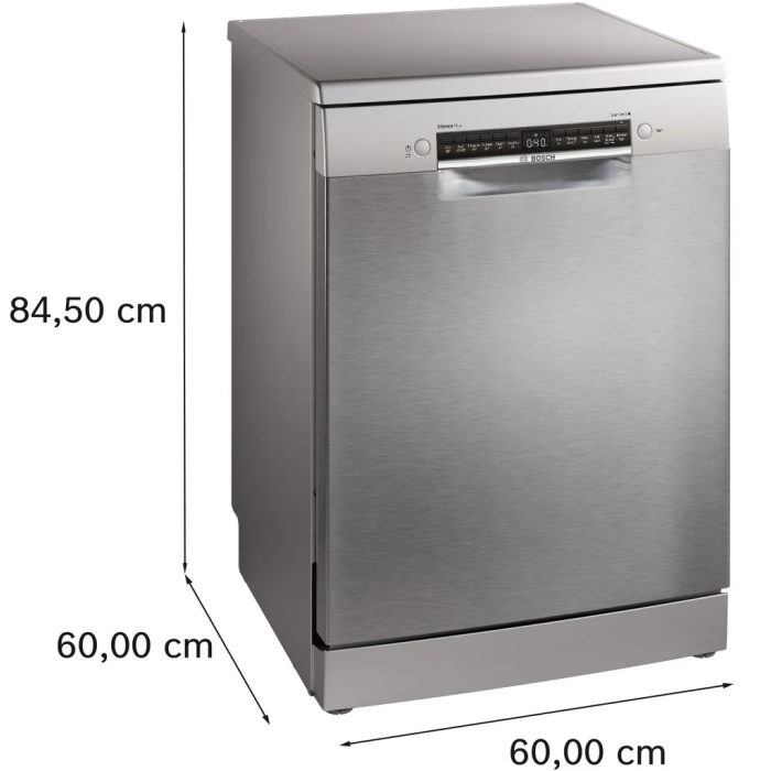 Bosch SMS4EKI06G Brushed Steel Dishwasher with Anti-Fingerprint Finish