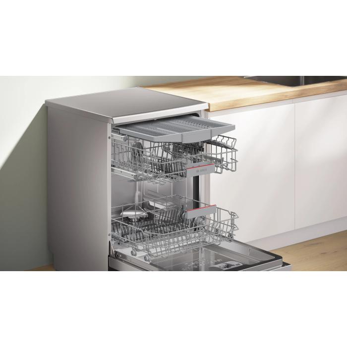 Bosch SMS6ZCI10G Silver Dishwasher with WiFi 14 Settings