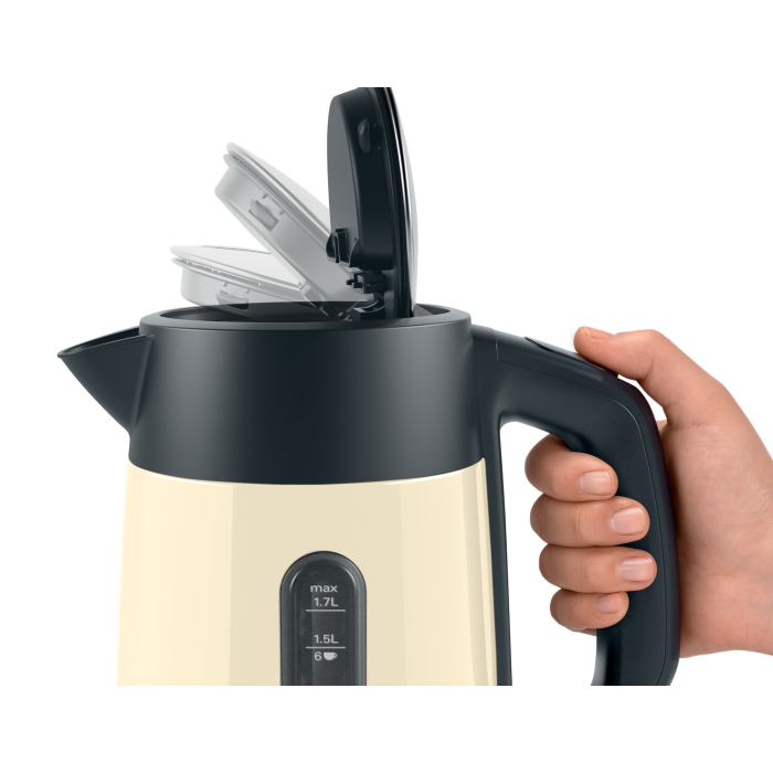Bosch TWK4P437GB 1.7 Litre Traditional Kettle - Cream