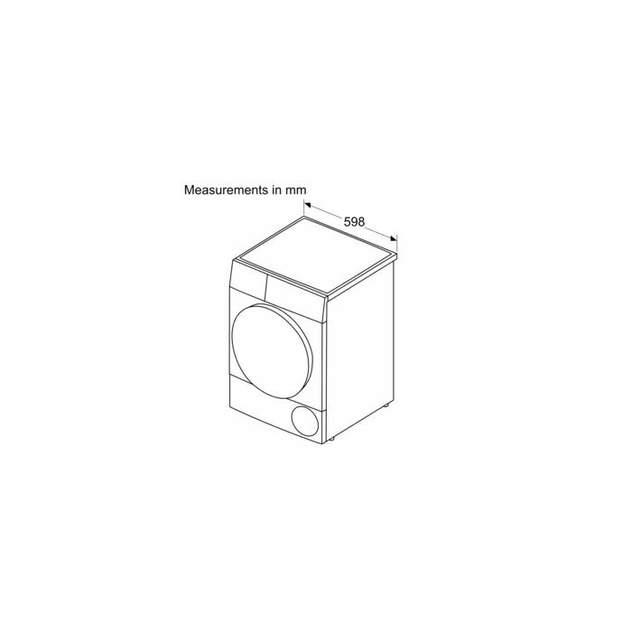 Bosch, Series 6 WQG24502GB 9kg Heat Pump Tumble Dryer - White