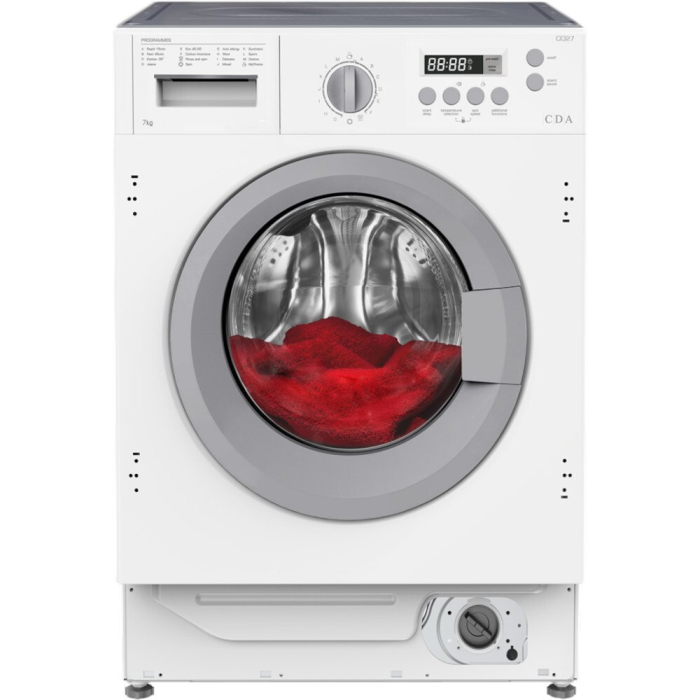 CDA CI327 Integrated Washing Machine, 7kg Capacity