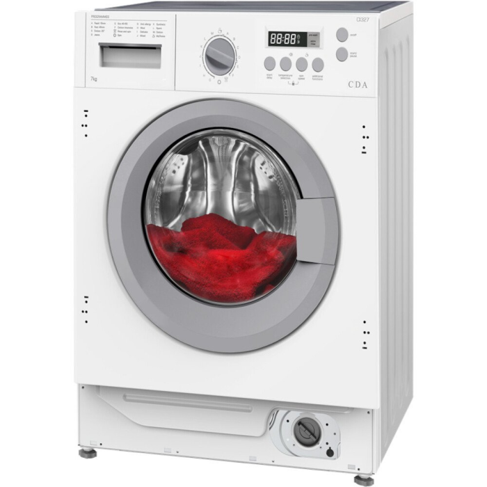 CDA CI327 Integrated Washing Machine, 7kg Capacity