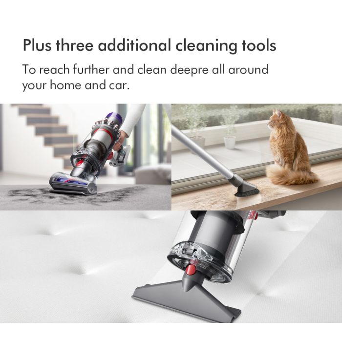 (476597-01) V11EXTRA Stick Vacuum Cleaner - 60 Minutes Run Time - Nickel/Red