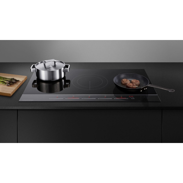 Fisher & Paykel 90cm Induction Hob in Black Glass