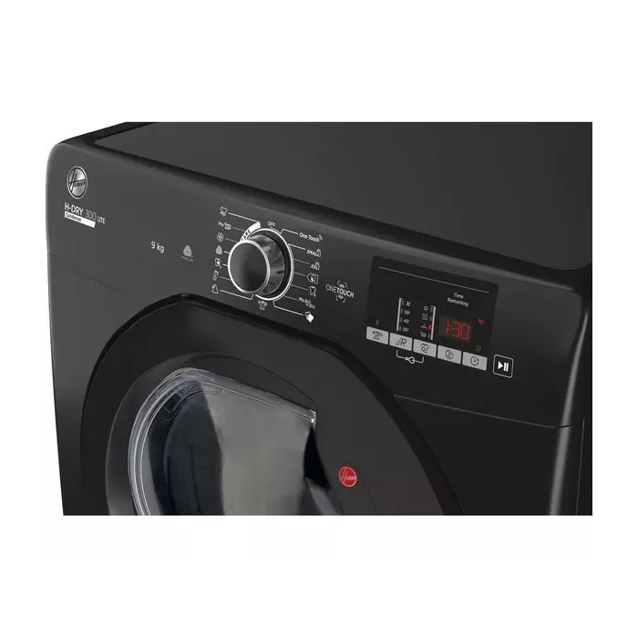 Hoover HLE C9DGB HLEC9DGB-80 9kg Tumble Dryer - Black