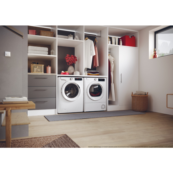 Hoover HRE C9TE-80 9kg Condenser Tumble Dryer White
