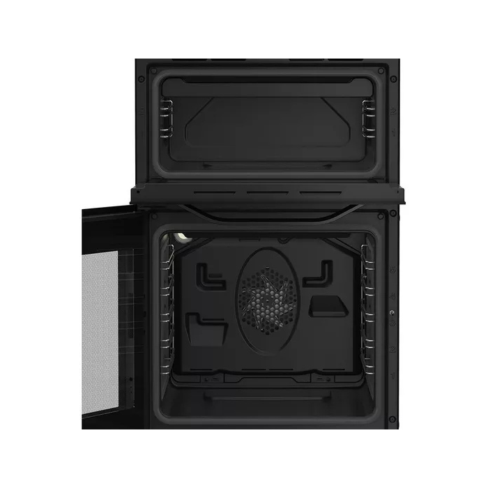 Hotpoint HDE5VDCB 50cm Double Electric Ceramic Cooker