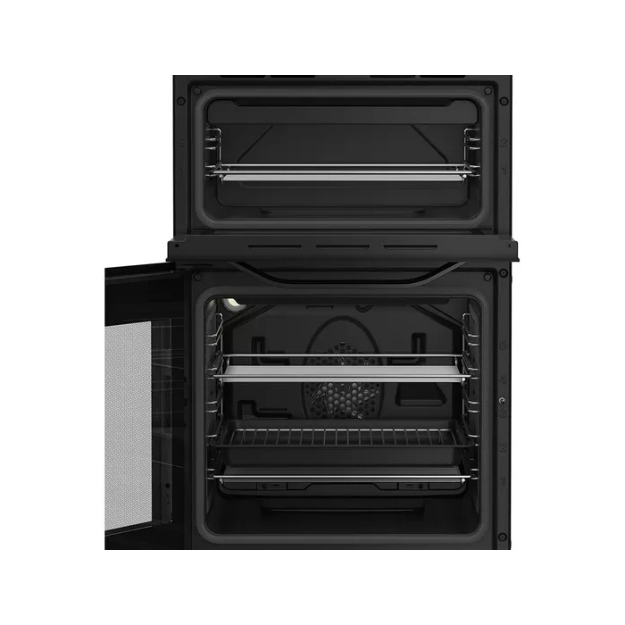 Hotpoint HDE5VDCB 50cm Double Electric Ceramic Cooker