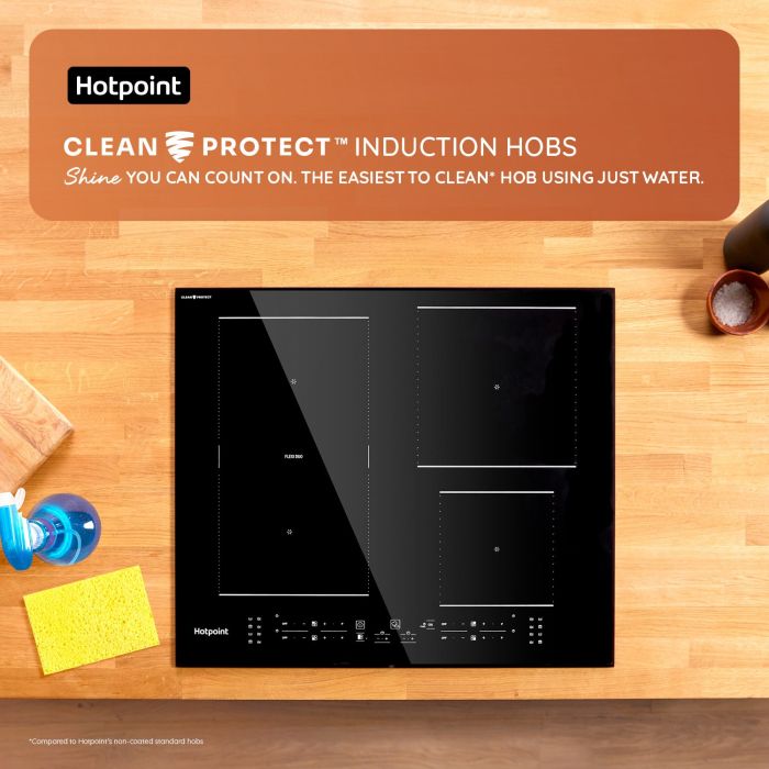 Hotpoint TS6477CCPNE 77cm CleanProtect Induction Hob - Black