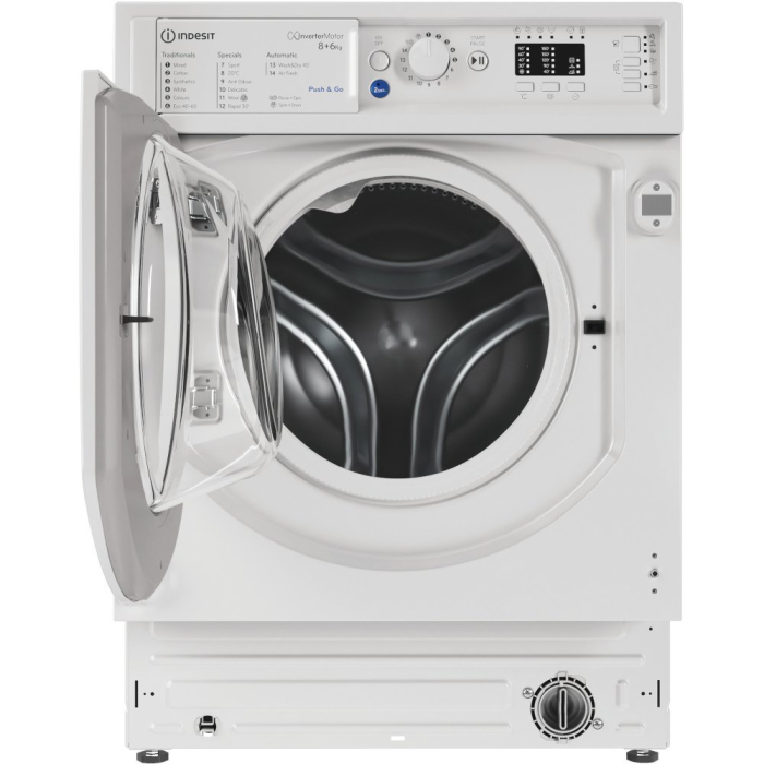 Indesit BI WDIL 861485 BIWDIL861485 8kg/6kg 1400 Spin Integrated Washer Dryer