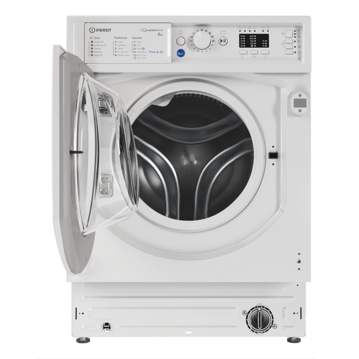 Indesit BI WMIL 81485 U BIWMIL81485UK 8kg 1400 Spin Built In Washing Machine