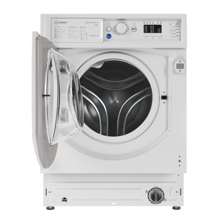 Indesit BI WMIL 91485 U WMIL91485U 9kg 1400 Spin Built in Washing Machine - White