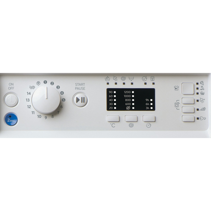 Indesit BI WMIL 91485 U WMIL91485U 9kg 1400 Spin Built in Washing Machine - White