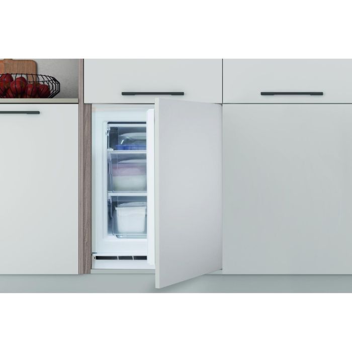 Indesit INBUFZ011 59.6cm Integrated Low Frost Undercounter Freezer - Steel