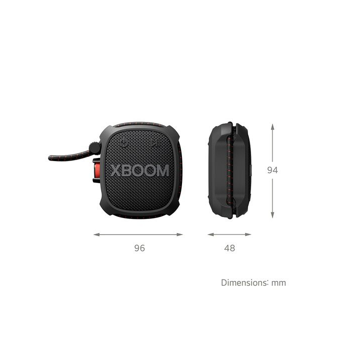 LG Go XG2 Portable Bluetooth Speaker Black
