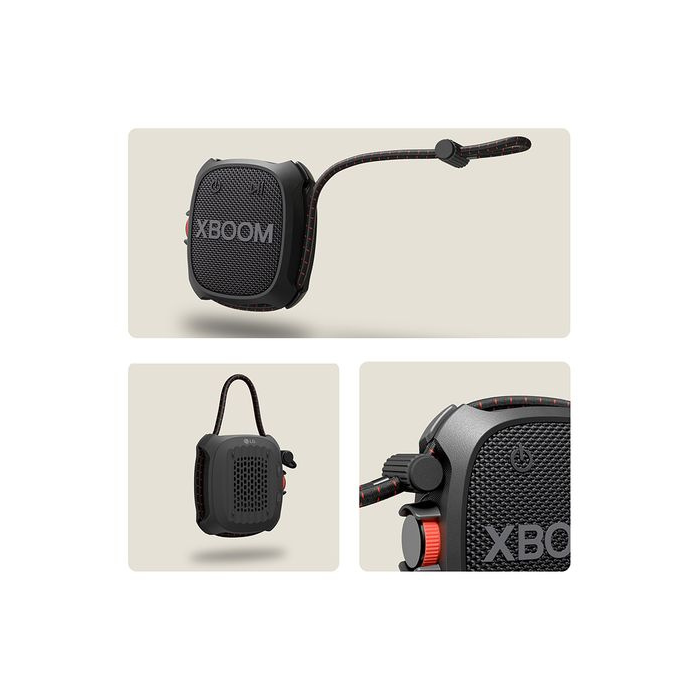 LG Go XG2 Portable Bluetooth Speaker Black