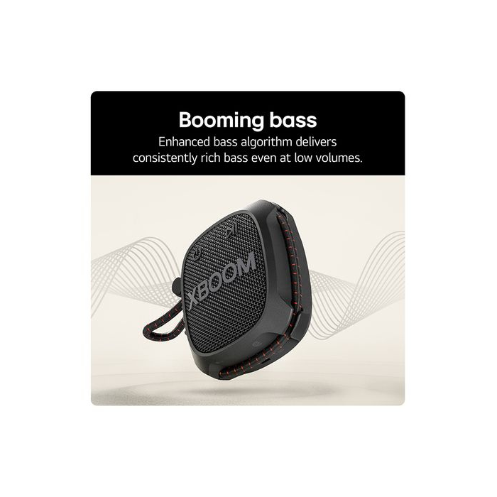 LG Go XG2 Portable Bluetooth Speaker Black