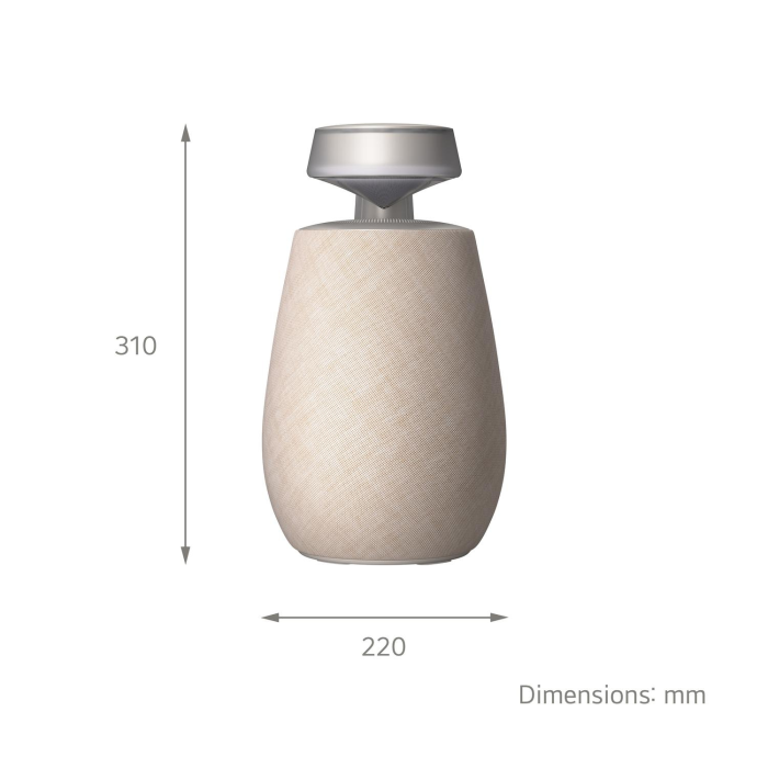 LG XO2TBE.CEUSLLK Xboom 360 Bluetooth Speaker Beige