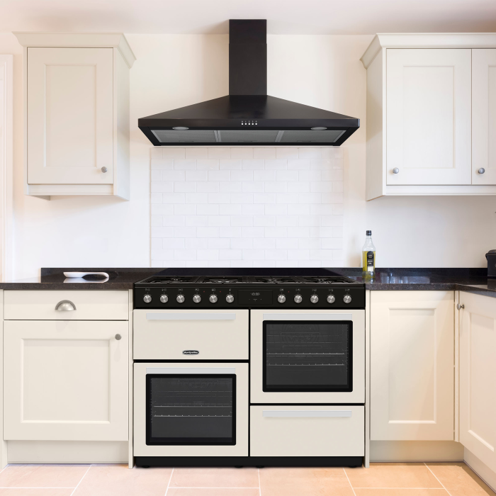 Montpellier MDFRC100C Cream 100cm Dual Fuel Cooker