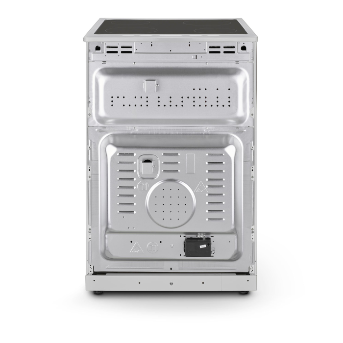 Montpellier MDOC60FW 60cm Double Oven Electric Cooker with Ceramic Hob - White'
