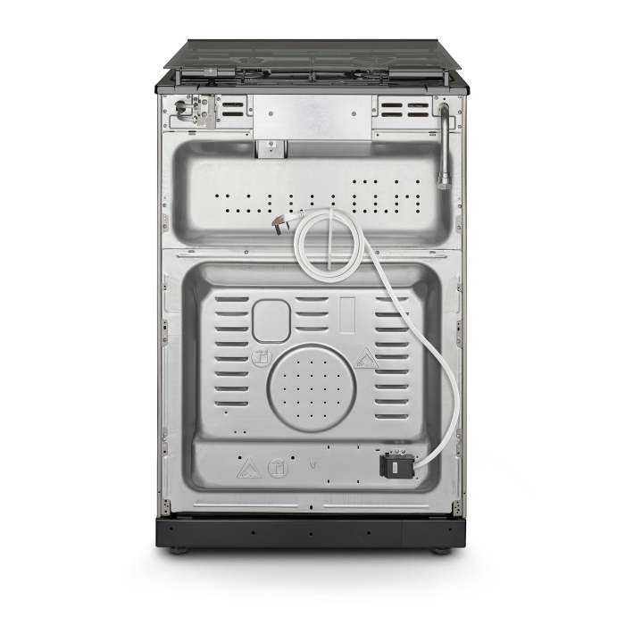 Montpellier MDOG60LS 60cm Double Oven Gas Cooker with Gas Hob - Silver