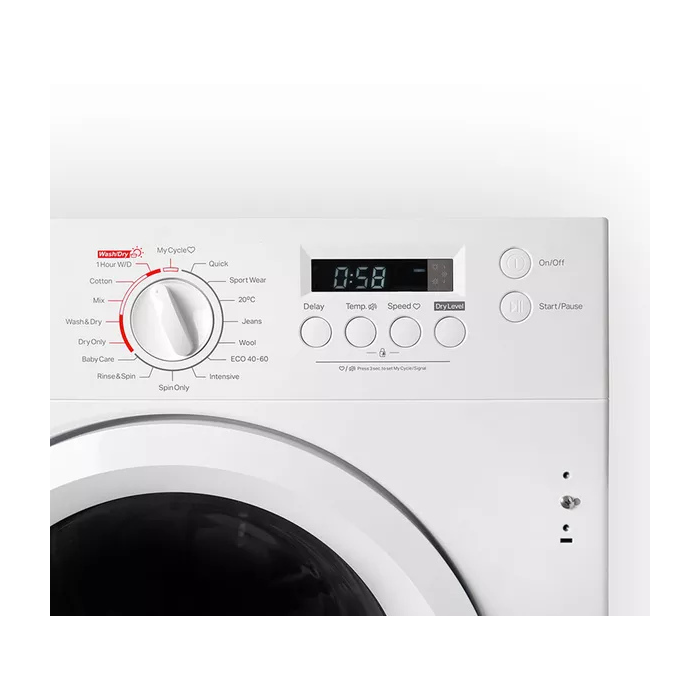 Montpellier MIWD8614 8kg/6kg 1400 Spin Washer Dryer White