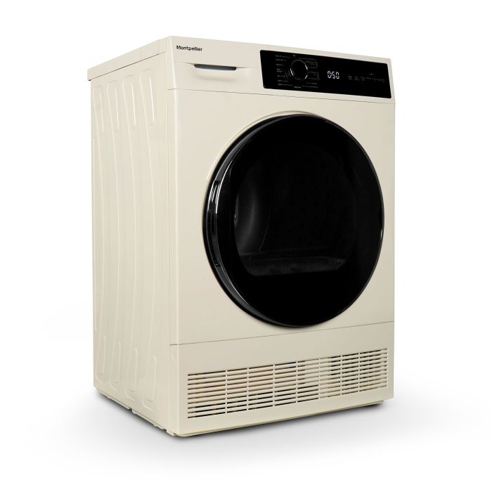 Montpellier MTDC8SDC 8kg Condenser Sensor Dry Tumble Dryer - Cream