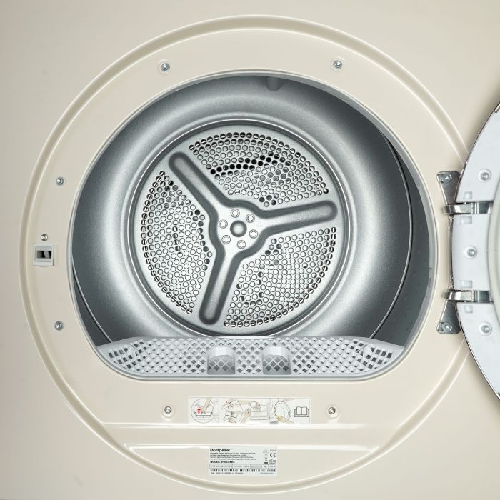 Montpellier MTDC8SDC 8kg Condenser Sensor Dry Tumble Dryer - Cream