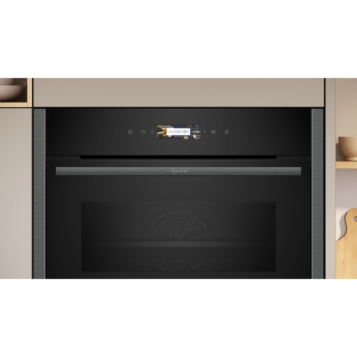 Neff C24MR21G0B Built In Compact Oven with microwave function