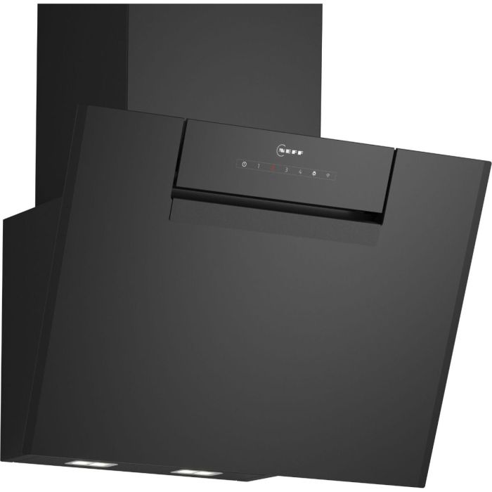 Neff D65IFN1S0B 60Cm, Angled Glass Wall Hood, Smart Hood Automatic, Touch Control, Led Lights. Optio