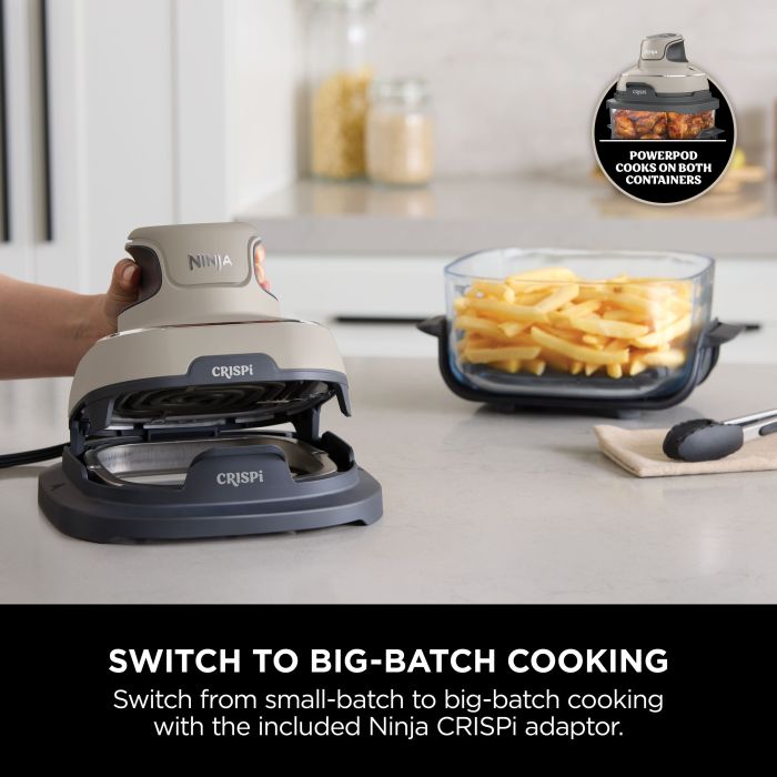 Ninja FN101UKST CRISPi 4-in-1 Portable Air Fryer - Stone