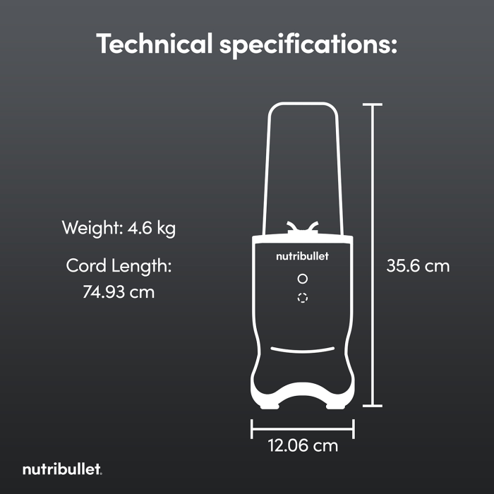 Nutribullet NB-500 McLaren F1 Ultra 1200W Blender Grey