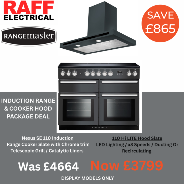 Rangemaster NEXSE110EISL/C 118250 NEXUS SE 110 IND. SLATE CHROME