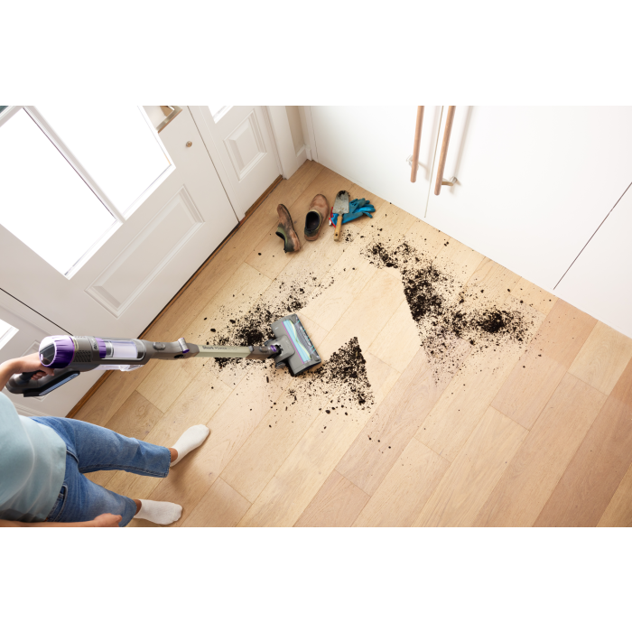 Shark IP3251UKT PowerDetect Clean & Empty Cordless Pet Vacuum Cleaner - 70 Minutes Run Time - White/Java Grey