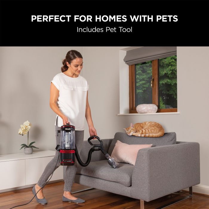Shark NV602UKT Lift-Away Upright Vacuum Cleaner - Pet Model - Red