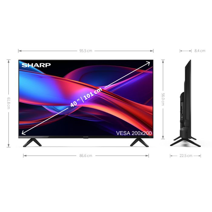 Sharp 1T-C40GD2225K 40inch Full HD Frameless Smart Roku TV