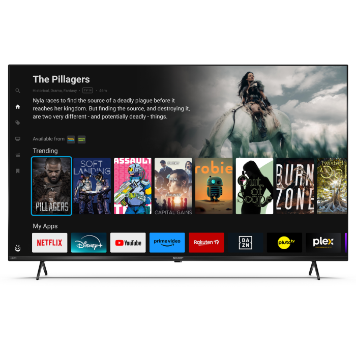 Sharp 4T-C65GK4245KB 65inch 4K UHD Frameless Smart TiVo TV
