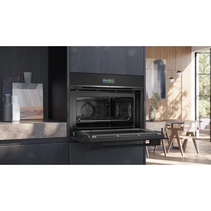 Siemens CM724G1B1B 59.4cm Built In Compact Oven with Microwave Function 